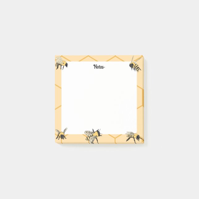 Bees Honeycomb Bee Farm  Post-it Notes (Front)