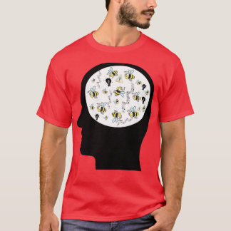 Bees In My Brain ADHD Merch Neurodiversity T-Shirt