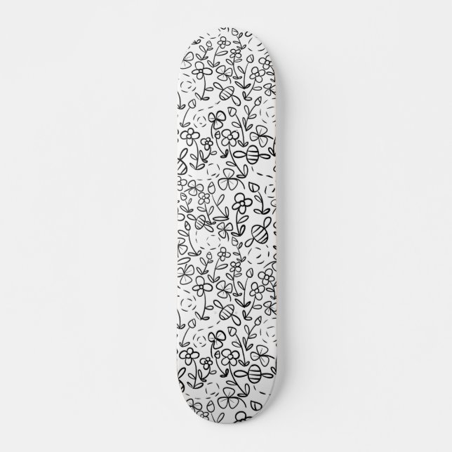 Bees in the garden skateboard (Front)