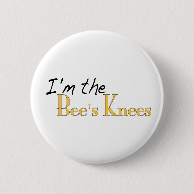Bee'S Knees 6 Cm Round Badge (Front)