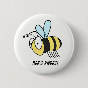 Bee's Knees! Button Badge