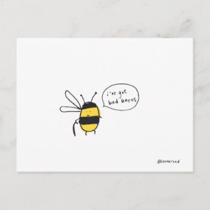 bees knees postcard