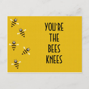 bees knees postcard