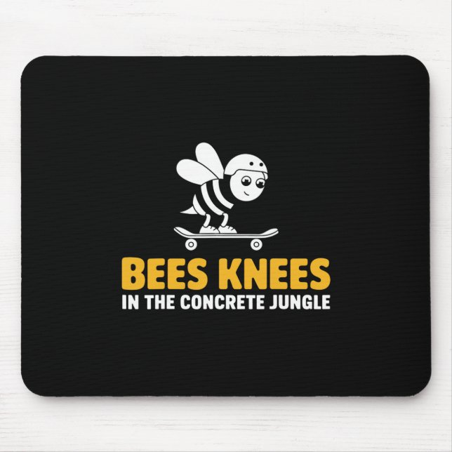 Bees Knees Skateboarding Design  Mouse Mat (Front)