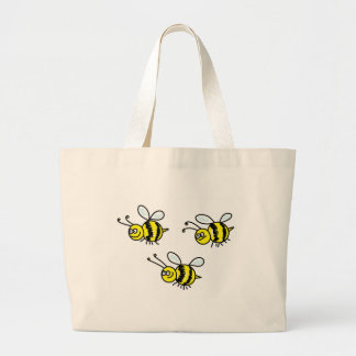 bees large tote bag