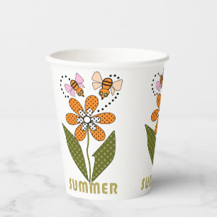 bees love summer and so do I Paper Cups