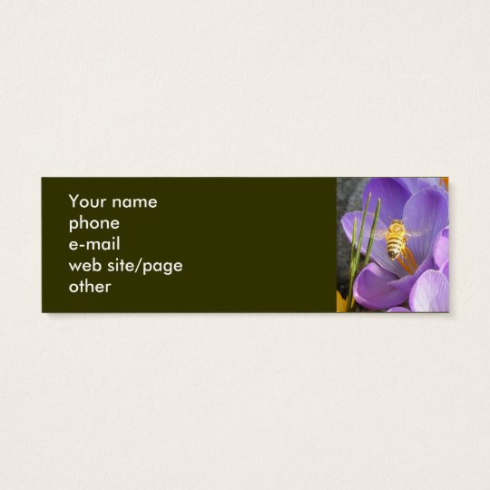 Bees on Crocus ~ profile card