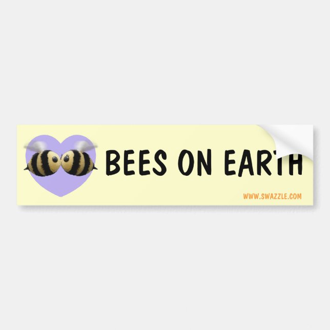 Bees on Earth Bumper Sticker (Front)