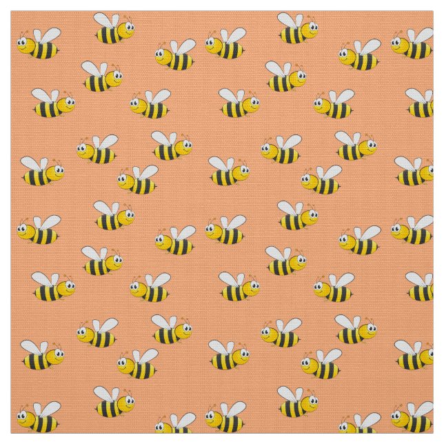 Bees Pattern Fabric (Swatch)
