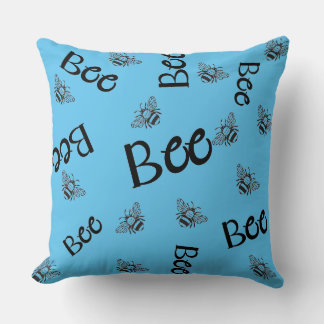 bees patterns flying all over cushion