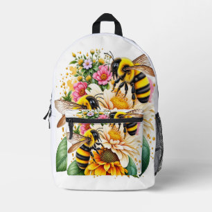 Bees Printed Backpack