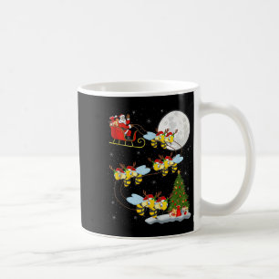Bees Santa Sleigh Flying Funny Magical Christmas T Coffee Mug