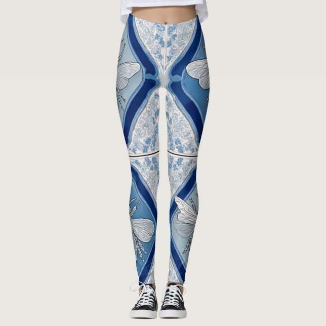 Bees & Tiles Heritage - Leggings (Front)