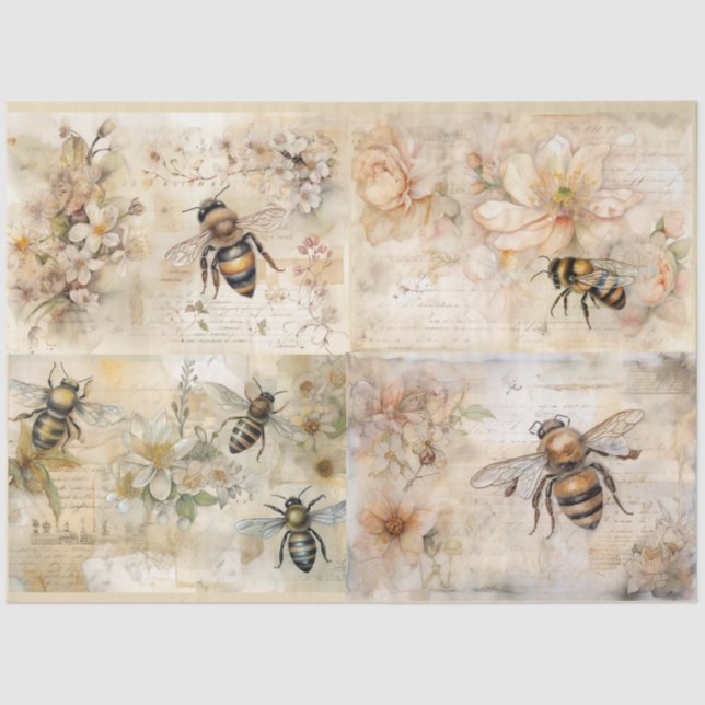 Bees  tissue paper (Front)