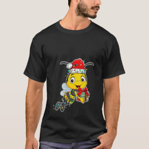 Bees Wearing Santa Hat Xmas Insects Bees Lover Chr T-Shirt