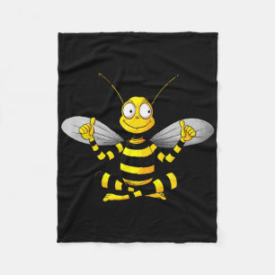 Bees Yoga Fleece Blanket