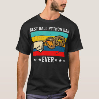 Beest Dad Ball Python owner gift snake lover T-Shirt