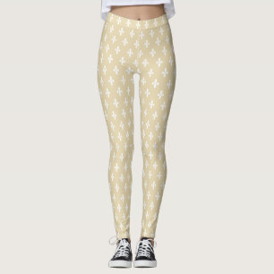 Beeswax Victorian Fleur de Lys Leggings