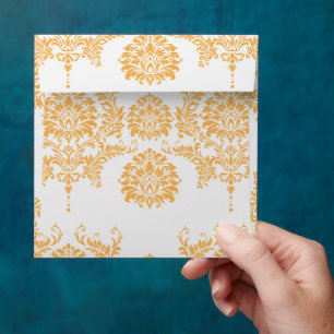 Beeswax Vintage Damask Envelopes