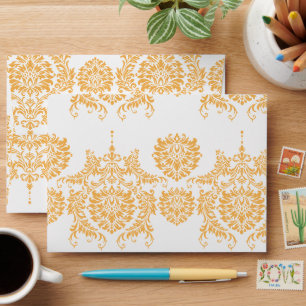 Beeswax Vintage Damask Envelopes