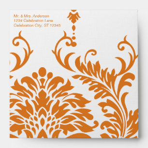 Beeswax Vintage Damask Envelopes