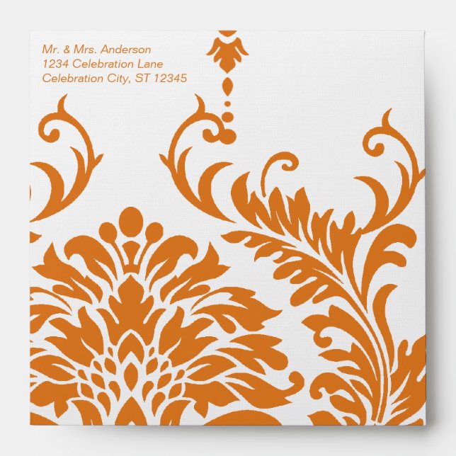 Beeswax Vintage Damask Envelopes (Front)