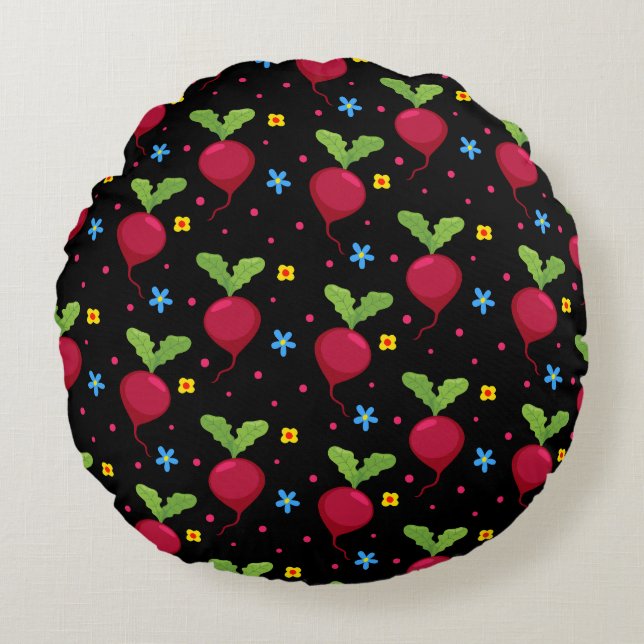 Beet-houghtful Round Cushion (Front)