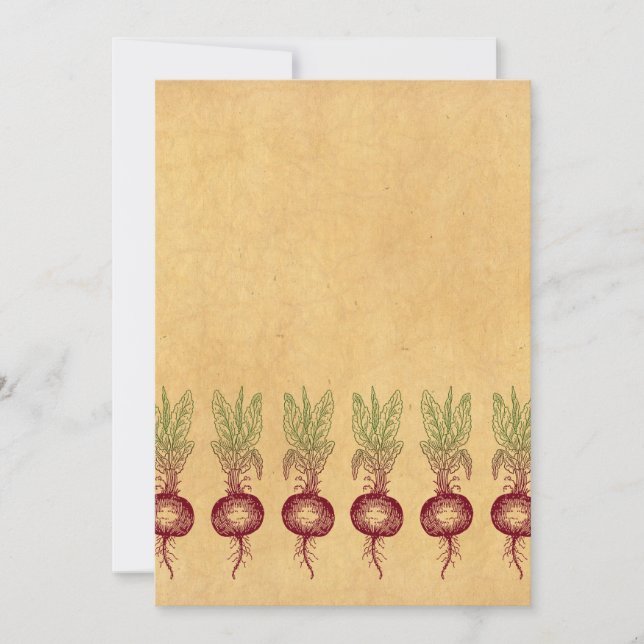 Beet Invitation Blank (Front)