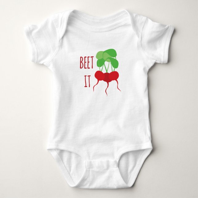 Beet It Baby Bodysuit (Front)