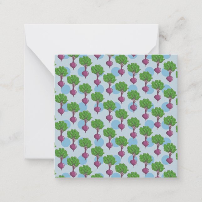Beet plant pattern card (Front)