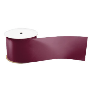 Beet Red Solid Colour Satin Ribbon