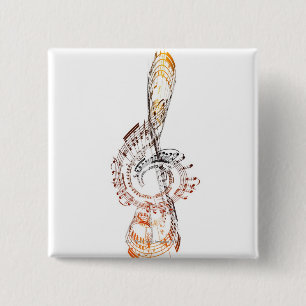 Beethoven 15 Cm Square Badge