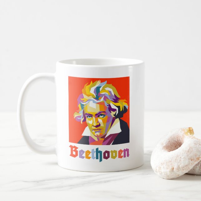 Beethoven 2 coffee mug (With Donut)