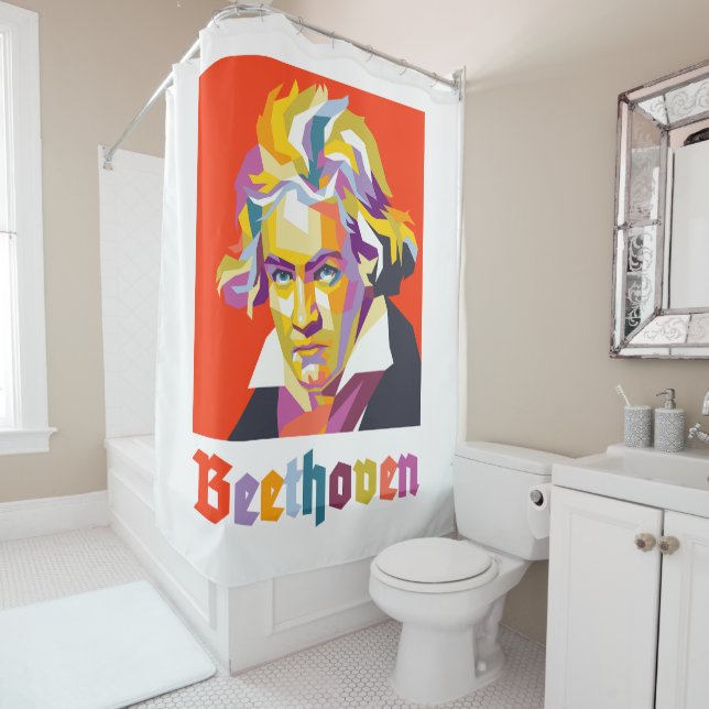 Beethoven 2 shower curtain (In Situ)