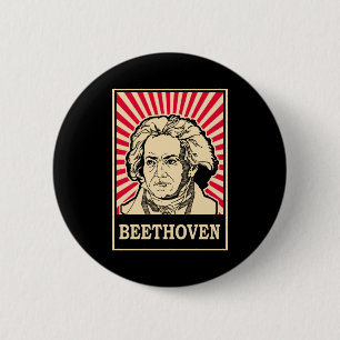 Beethoven 6 Cm Round Badge