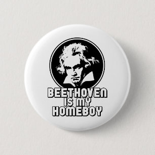 Beethoven 6 Cm Round Badge