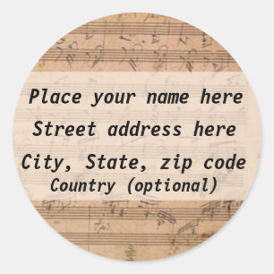 Beethoven Address Label
