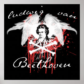 Beethoven bedroom poster