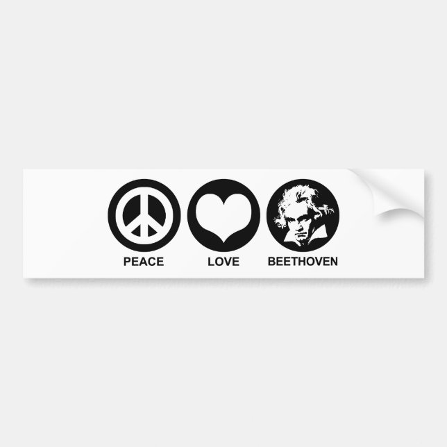Beethoven Bumper Sticker (Front)