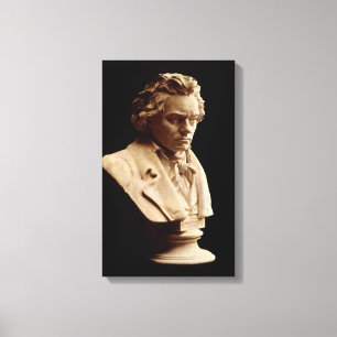 Beethoven bust statue canvas print