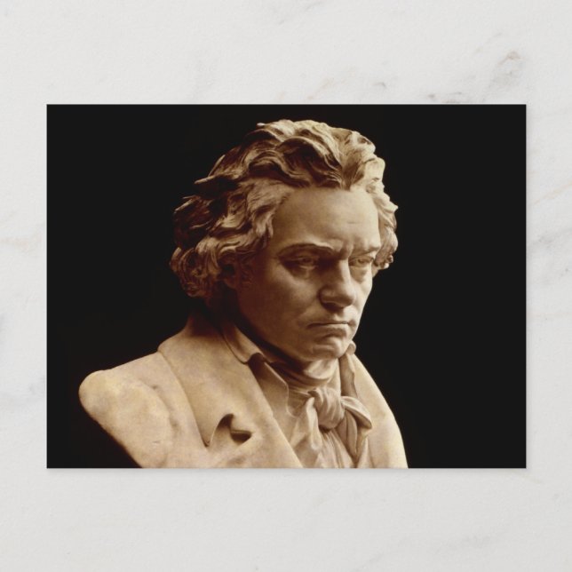 Beethoven bust statue postcard (Front)