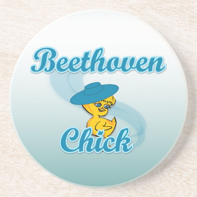 Beethoven Chick #3 Coaster (Front)
