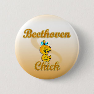 Beethoven Chick 6 Cm Round Badge