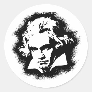 Beethoven Classic Round Sticker