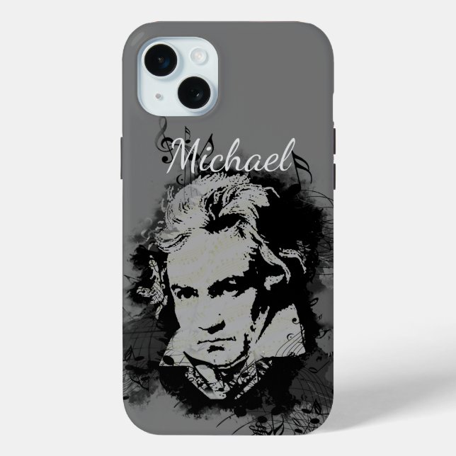 Beethoven Classical Music Composer Song  Customise Case-Mate iPhone Case (Back)