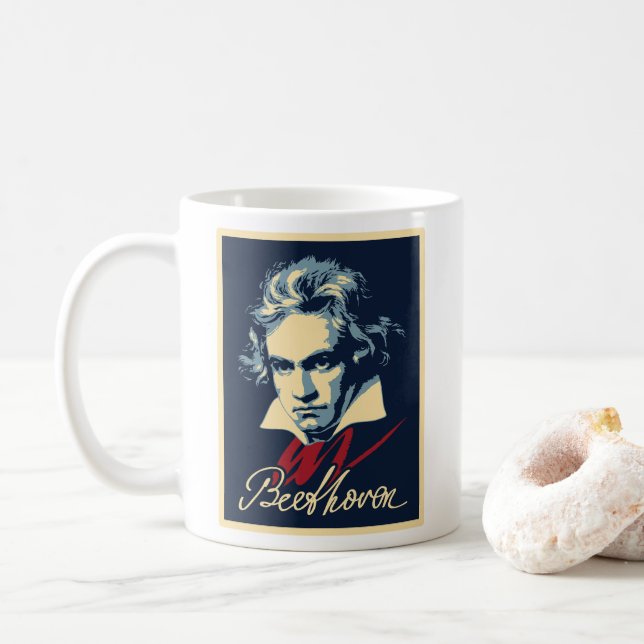 Beethoven Coffee Mug (With Donut)