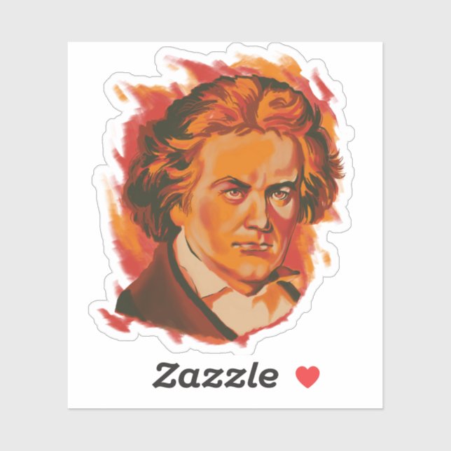 Beethoven Fire Palette Portrait (Sheet)
