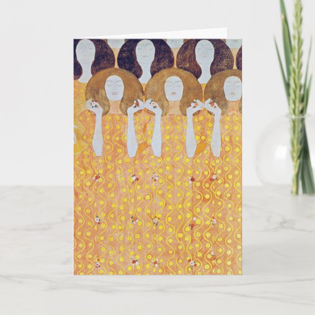 Beethoven Frieze (detail), Gustav Klimt Card (Front)