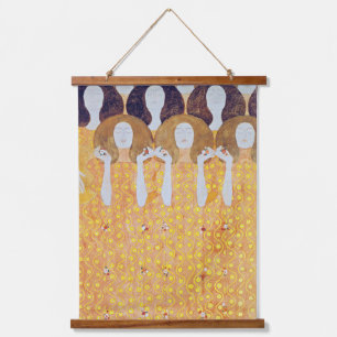 Beethoven Frieze (detail), Gustav Klimt Hanging Tapestry