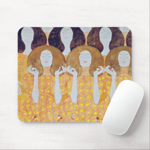 Beethoven Frieze (detail), Gustav Klimt Mouse Mat